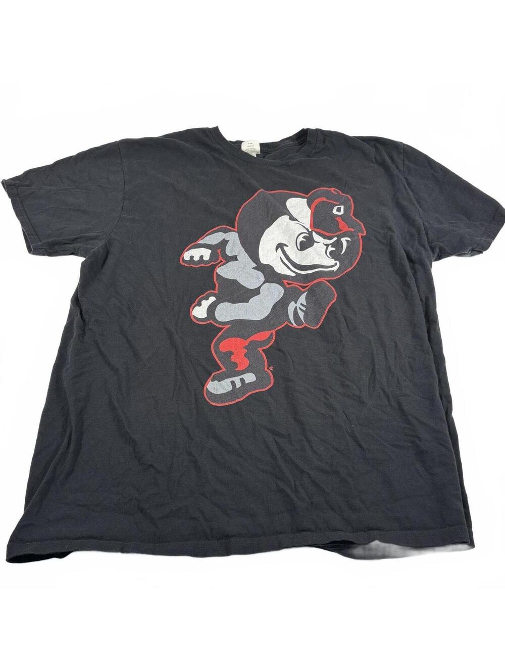 Ohio State Brutus Buckeye Men's Black Graphic T-Shirt Size XL